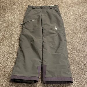 Spyder Ski Snow Pants for Boys Size 10 Gray